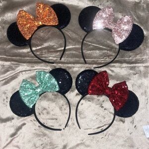 Homemade Minnie Mouse Ear Headbands